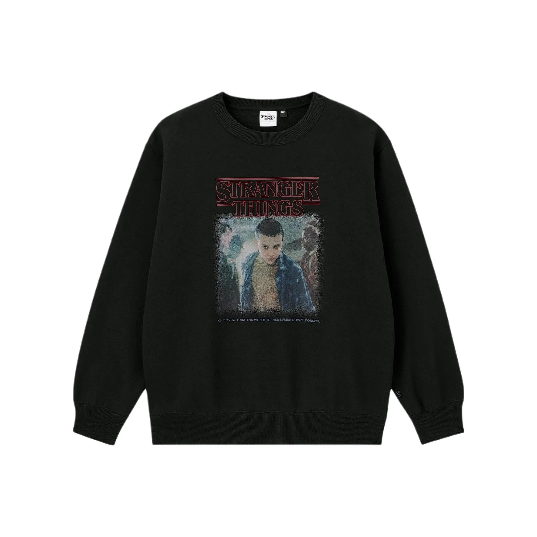 GU Stranger Things Collaboration Мужские черные свитшоты