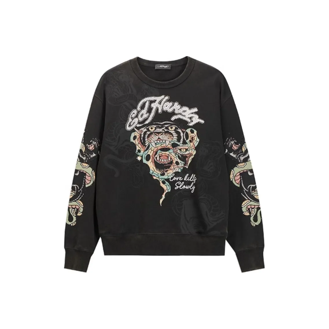 Ed Hardy FW24 Свитшот Мужской Черный