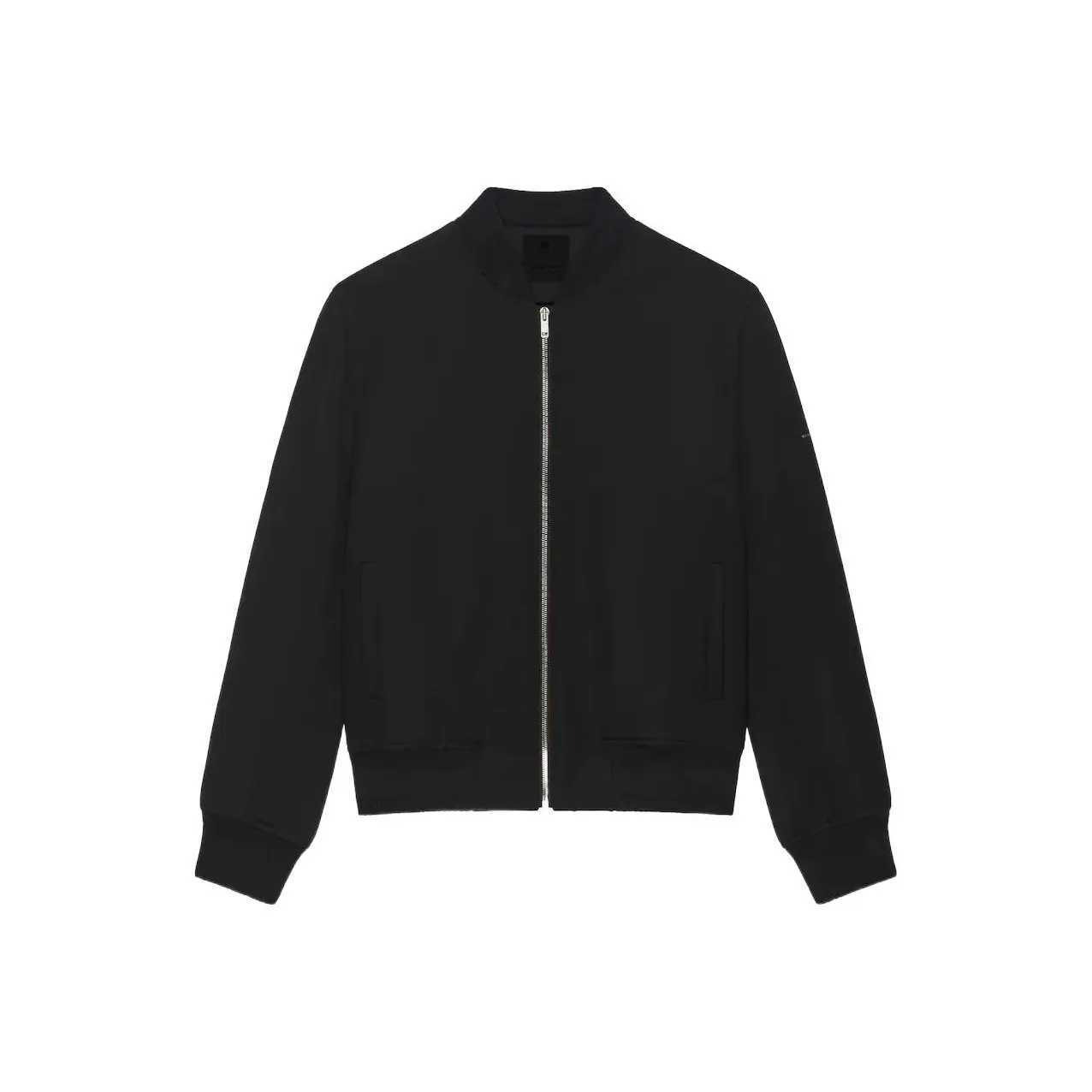 Givenchy FW22 Men's Wool Logo Lettering Bomber Jacket Black
