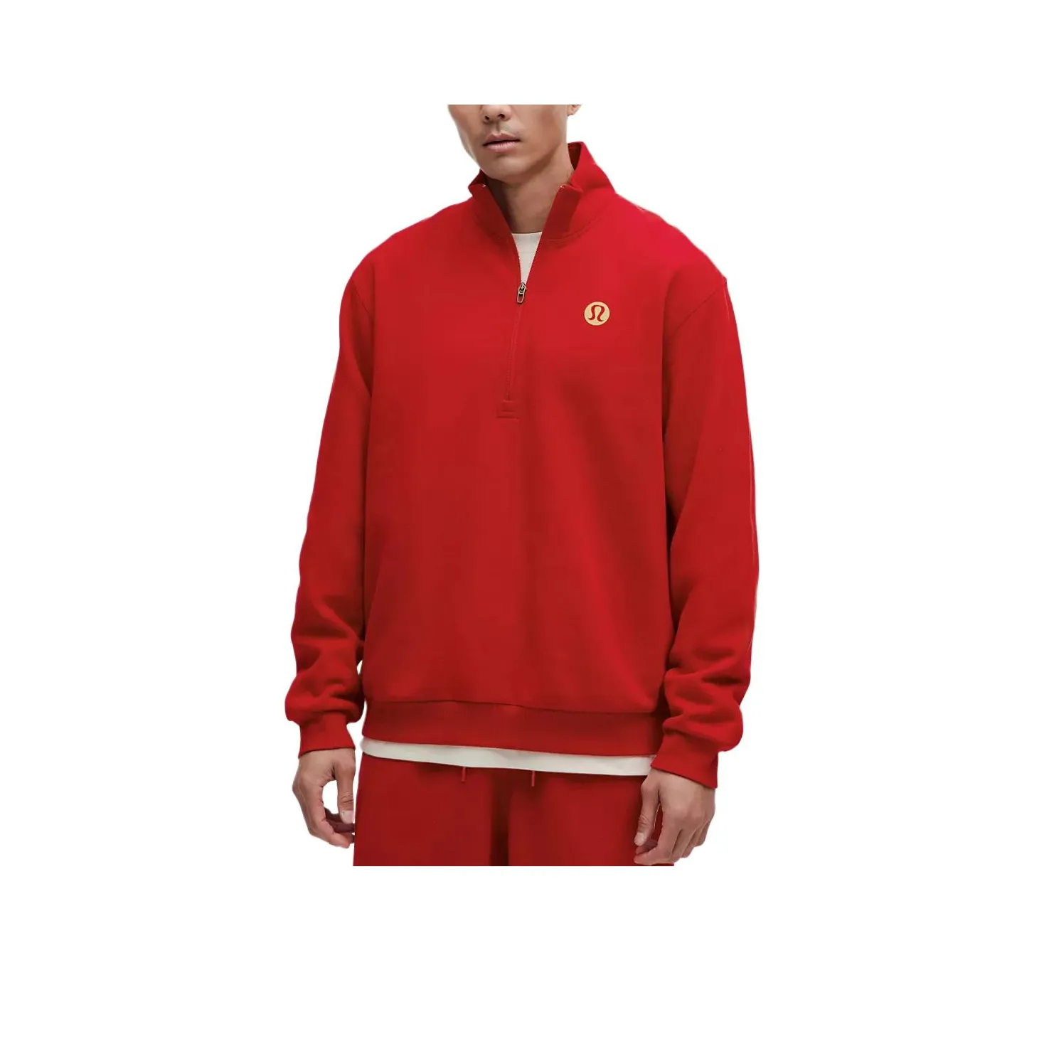 lululemon Chinese New Year Steady State Толстовка Мужская Темно-красная