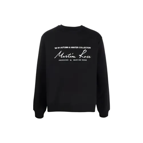 MARTINE ROSE Черный Мужские Свитшоты