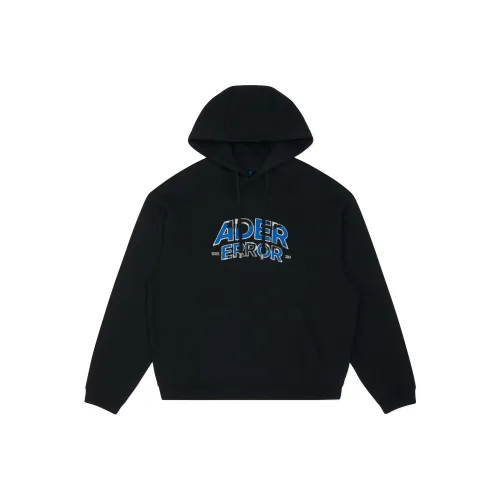ADER ERROR Черный Унисекс Свитшоты