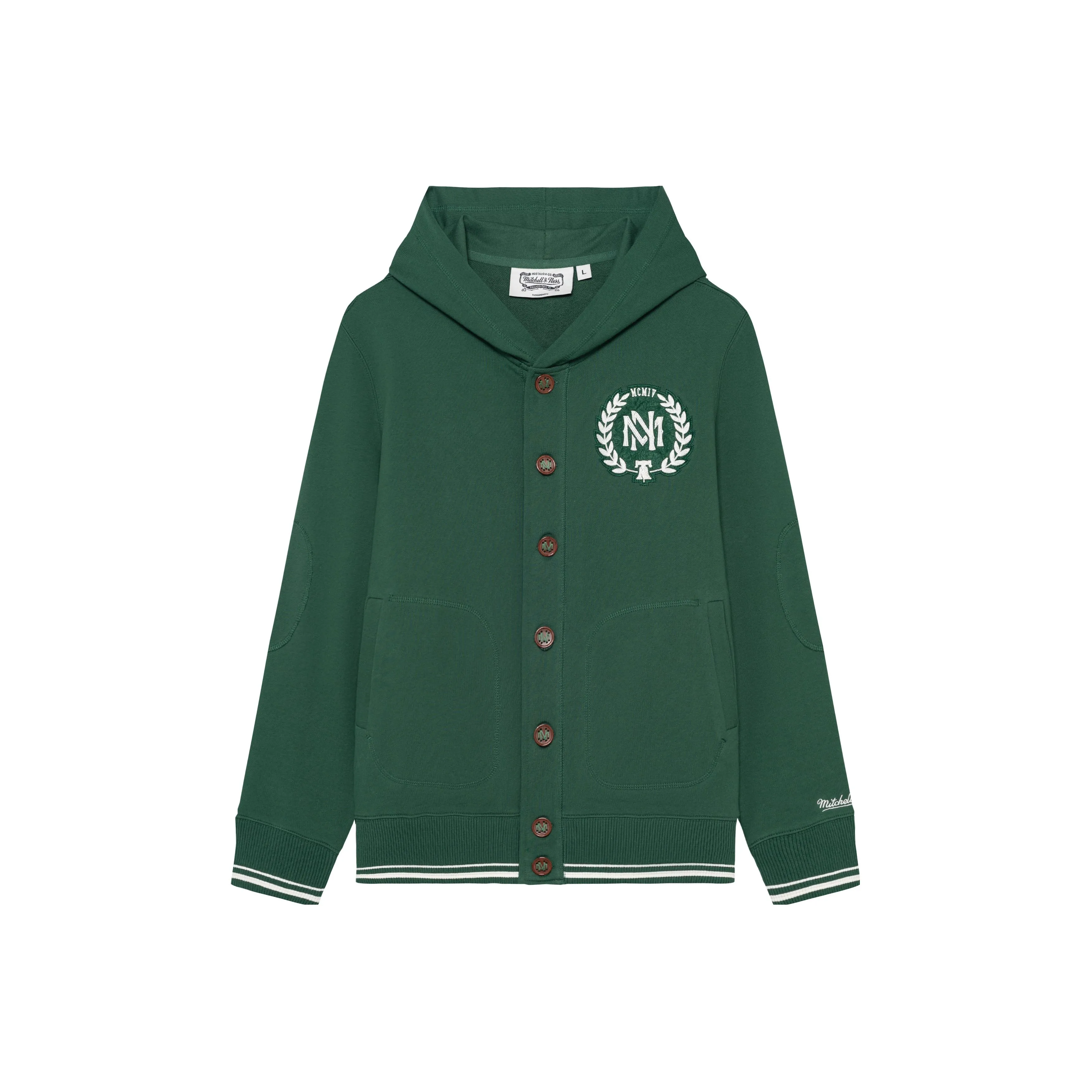 Mitchell Ness Зеленая Унисекс Куртка