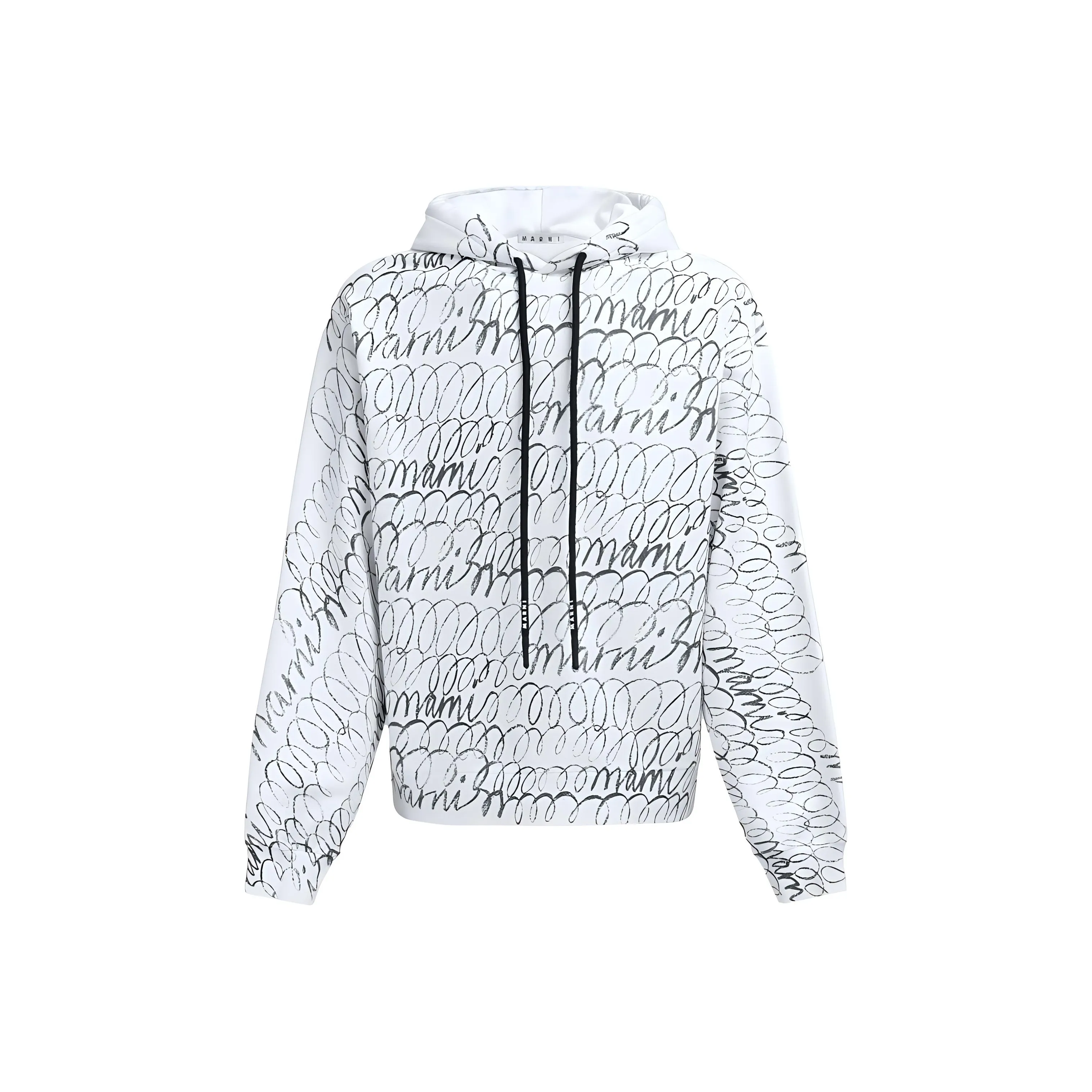 MARNI Logo print Cotton Hoodie