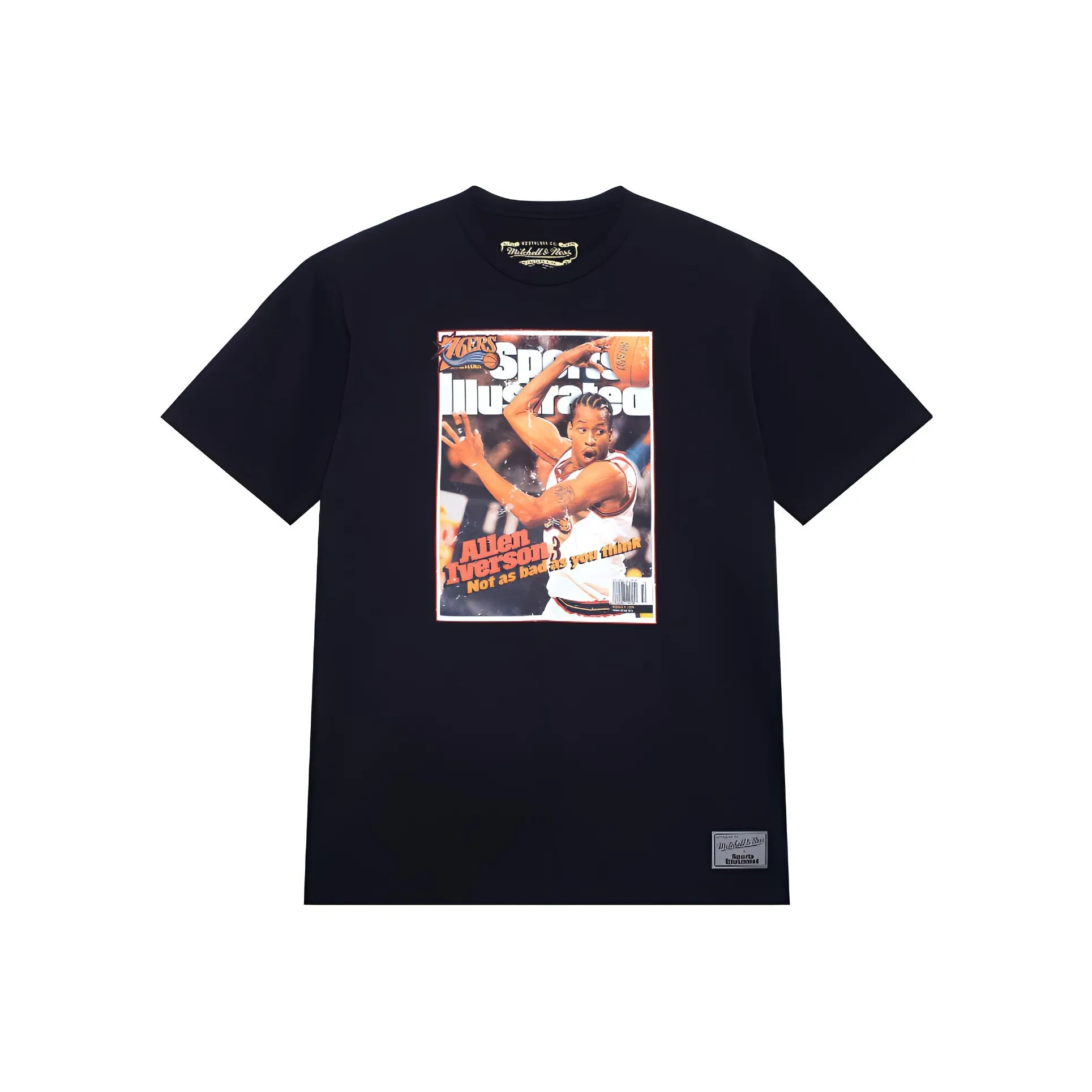 MITCHELL NESS SS23 T-Shirt Унисекс Черный