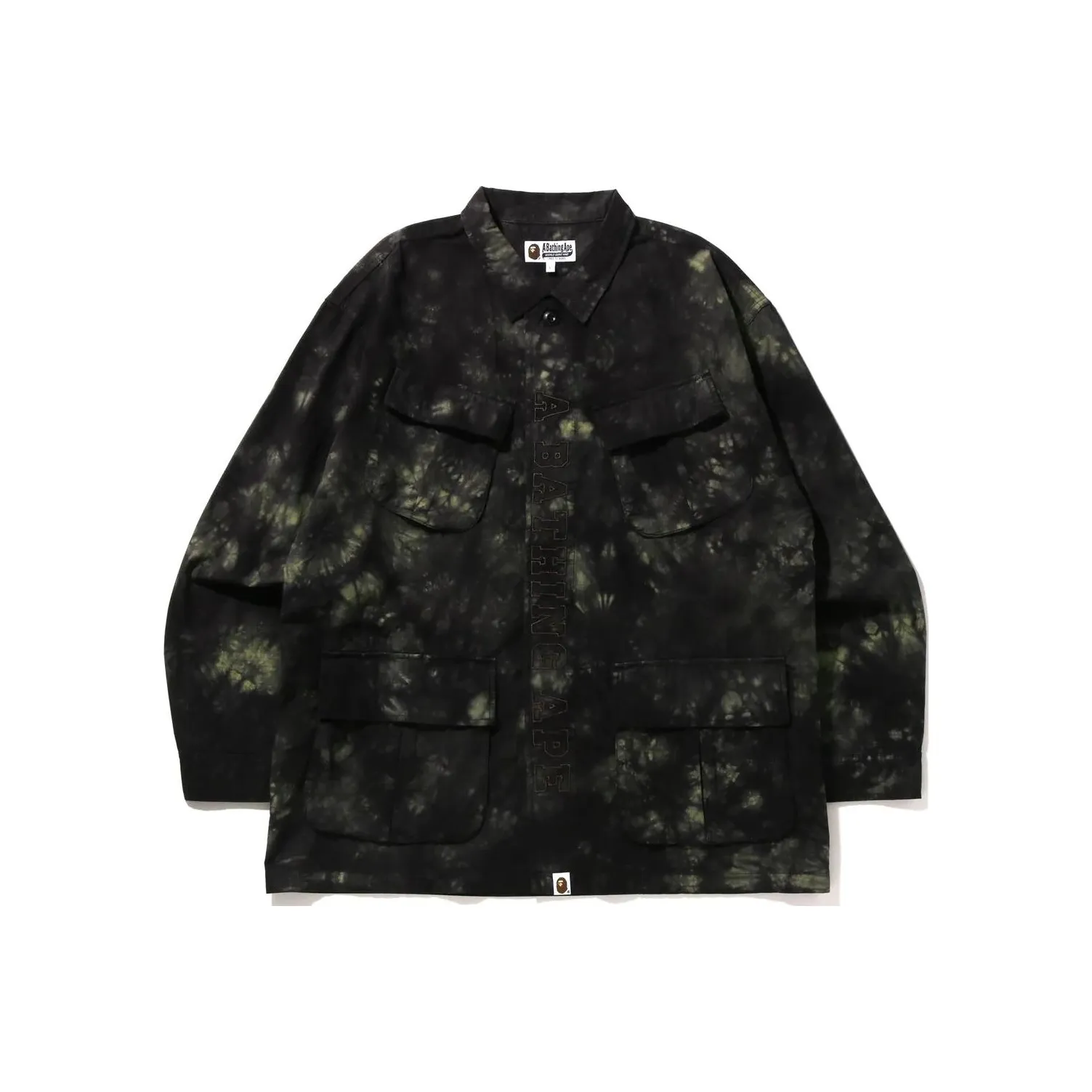 Bape Tie Dye Army Jungle Fatigue Shirt Jacket
