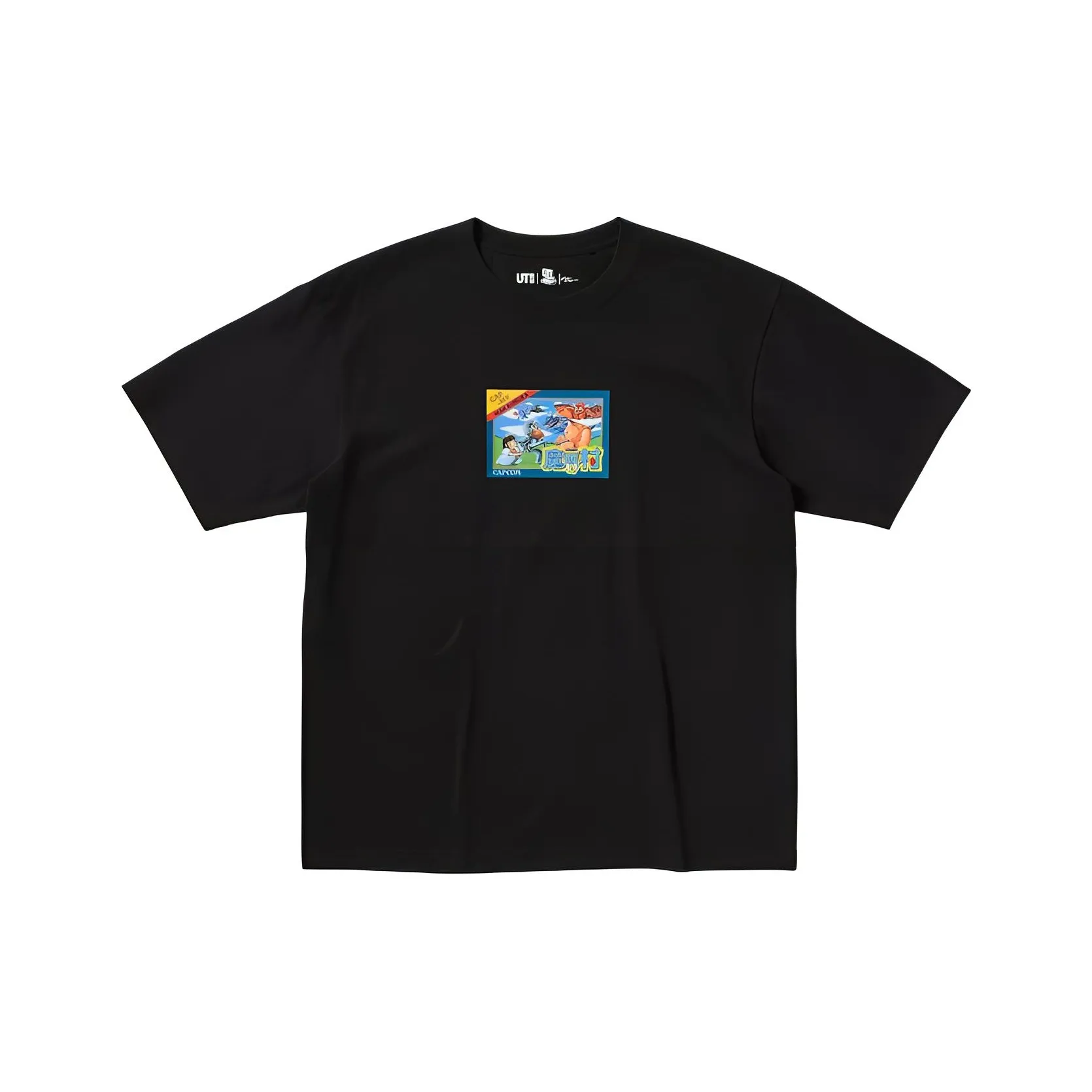 UNIQLO Kosuke Kawamura X CAPCOM Co Фирменная черная унисекс футболка