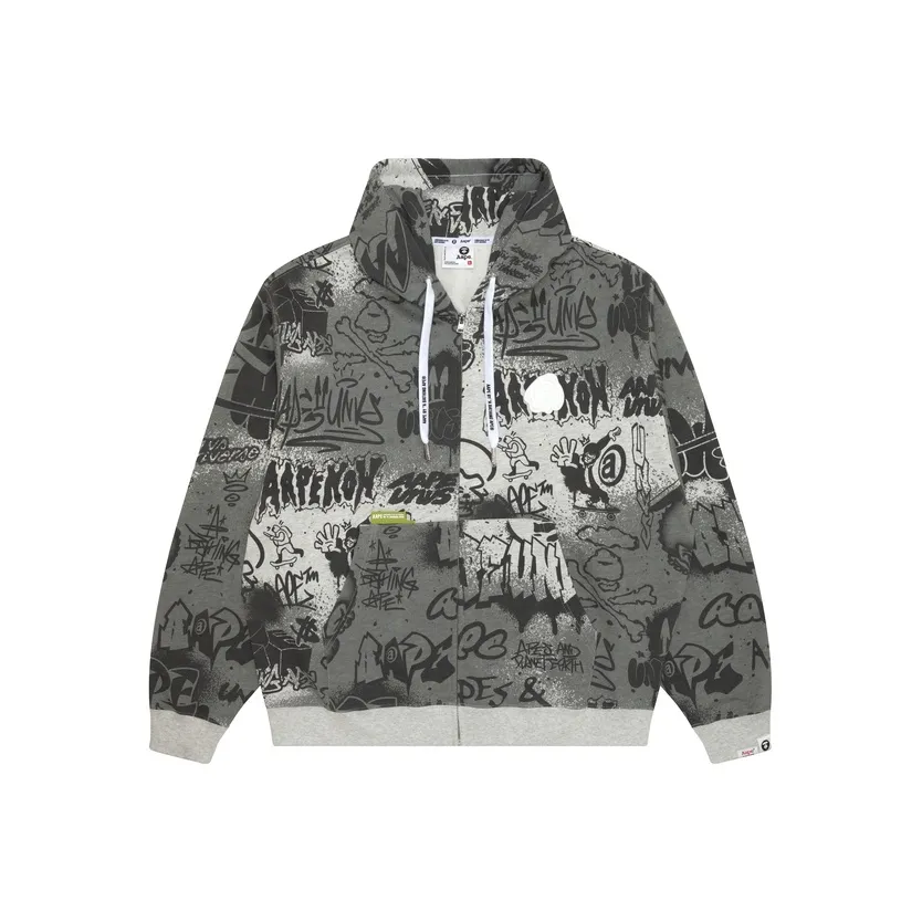 AAPE Белый WH2 Мужские Свитшоты