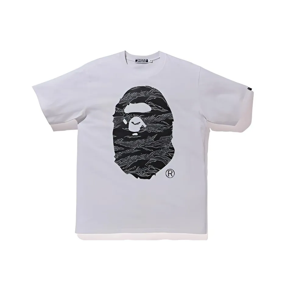 A BATHING APE Head Series T Shirt Unisex White
