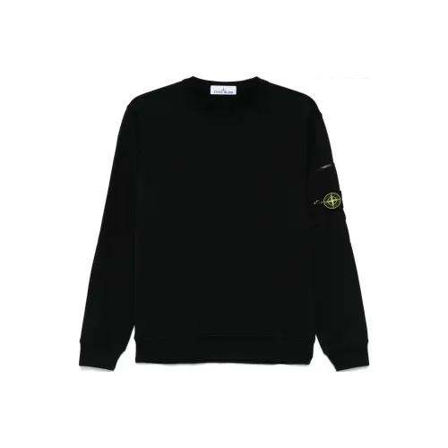 STONE ISLAND Черный Унисекс Свитшоты