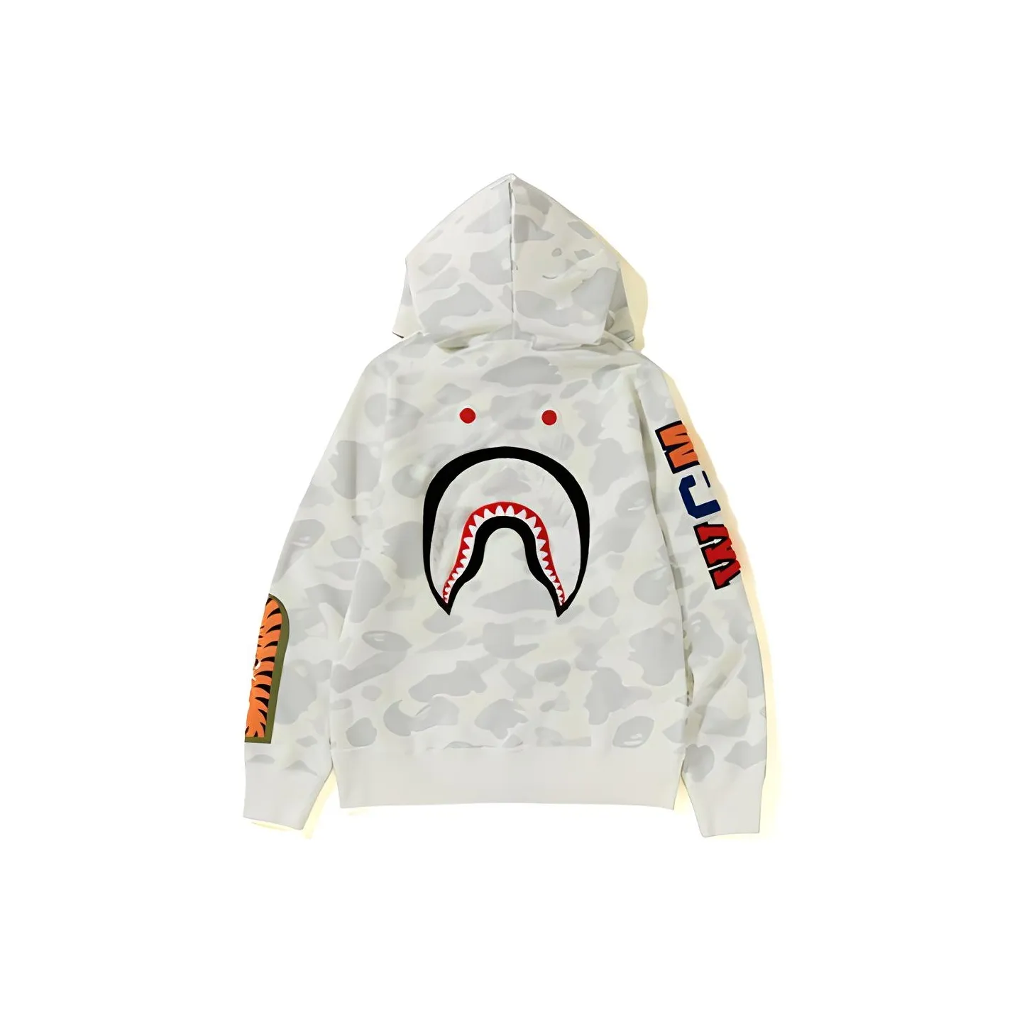 Bape City Camo Embroidery Shark Full Zip Hoodie