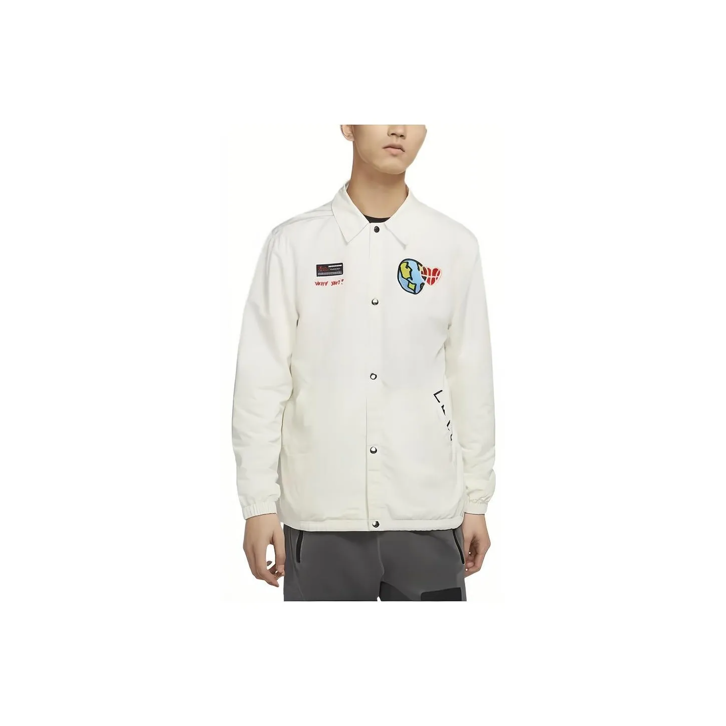 Джордан-белый Мужская Куртка