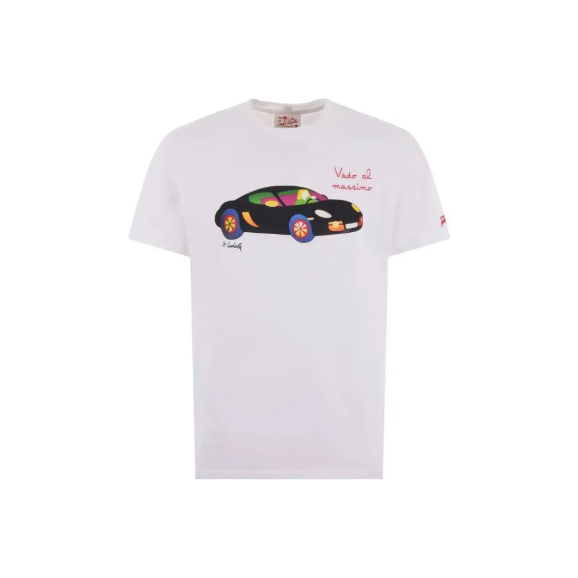 MC2 Saint Barth Car Printed Crewneck T Shirt