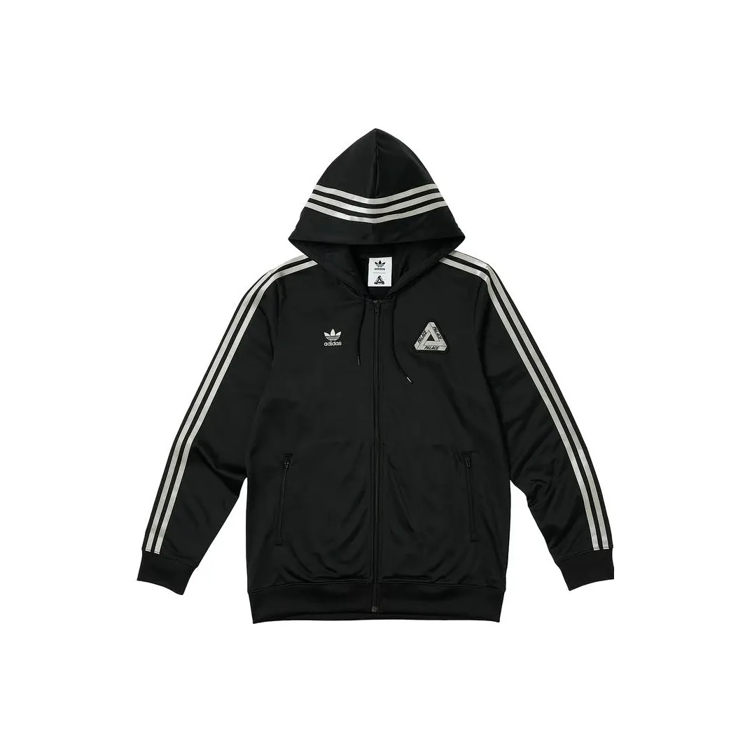 Adidas Originals X PALACE Hooded Firebird Track Top 'Black'