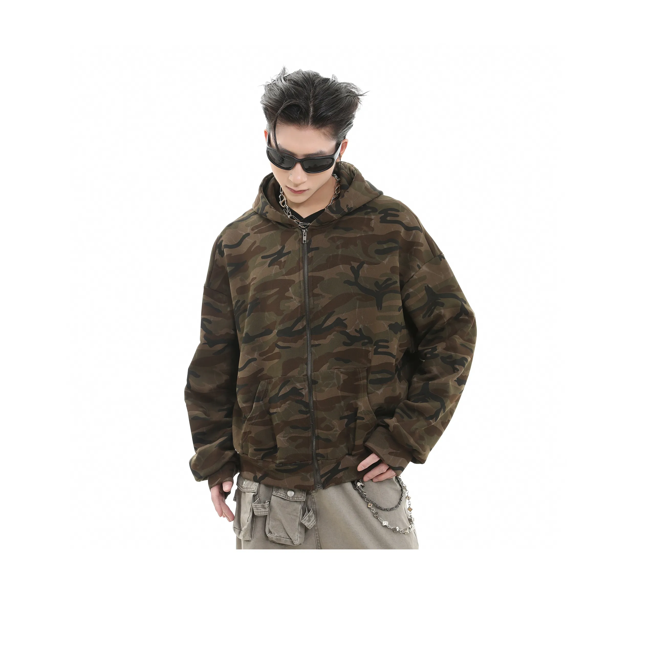 CUWU Толстовка Унисекс Армейский зеленый