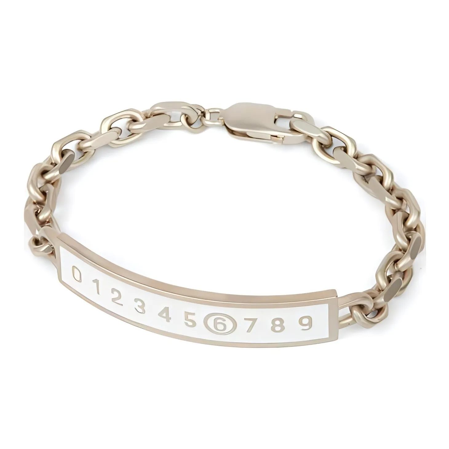 MM6 Maison Margiela Enamel logo Bracelet