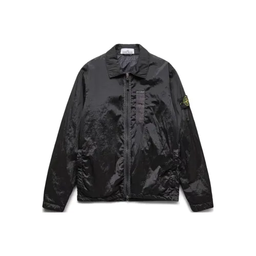 STONE ISLAND Черные Мужские Куртки