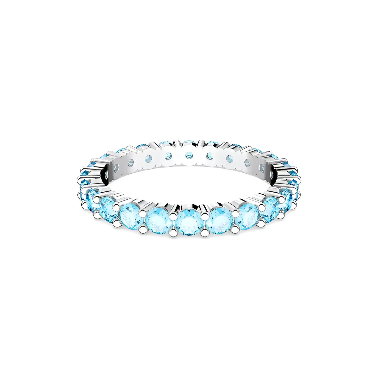 Swarovski Rhodium Plated Rings Women's Blue