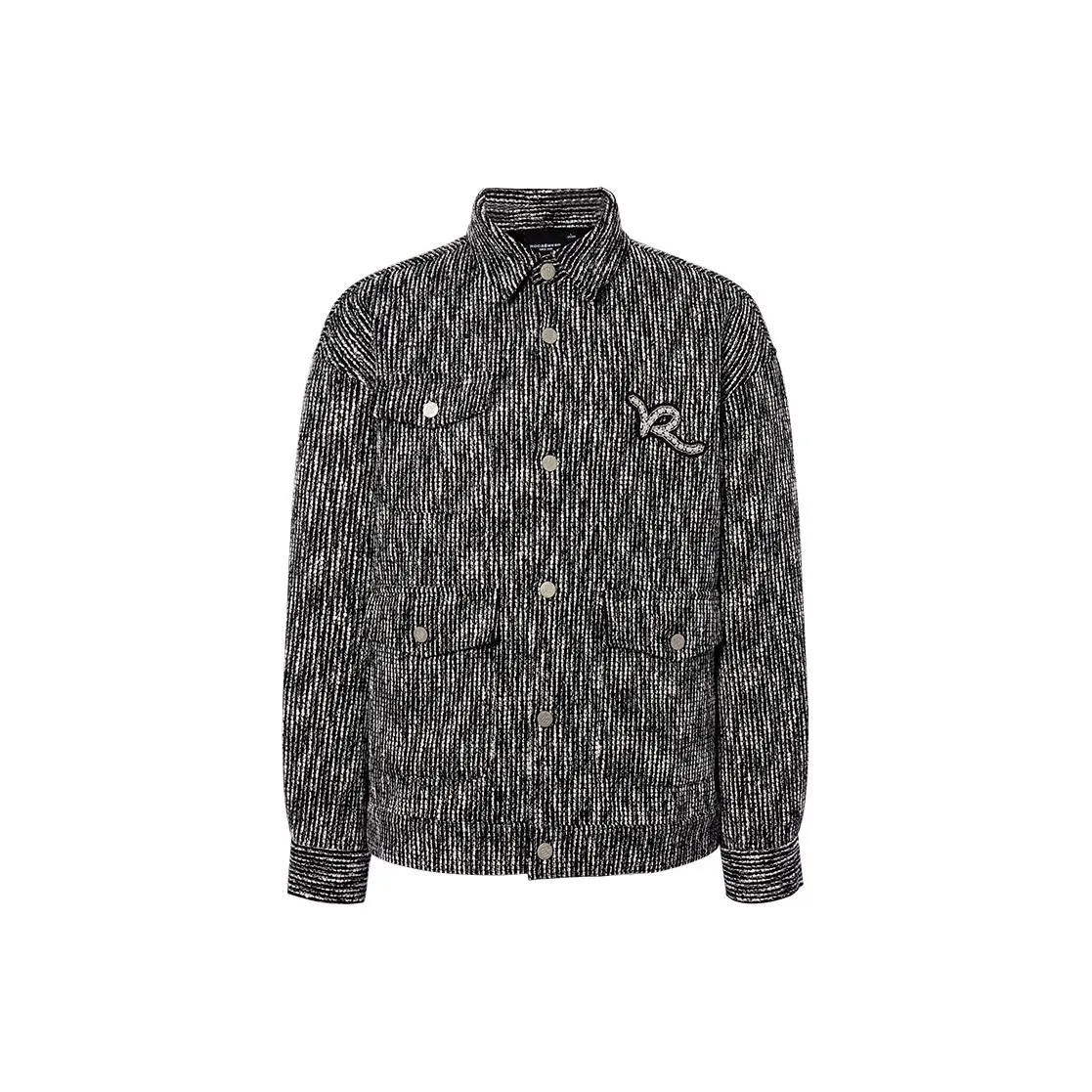 ROCAWEAR Цветочный Черный Унисекс Куртки