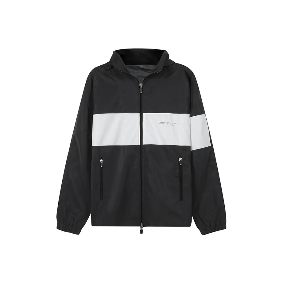 ARMANI EXCHANGE Jackets Men's Charcoal White