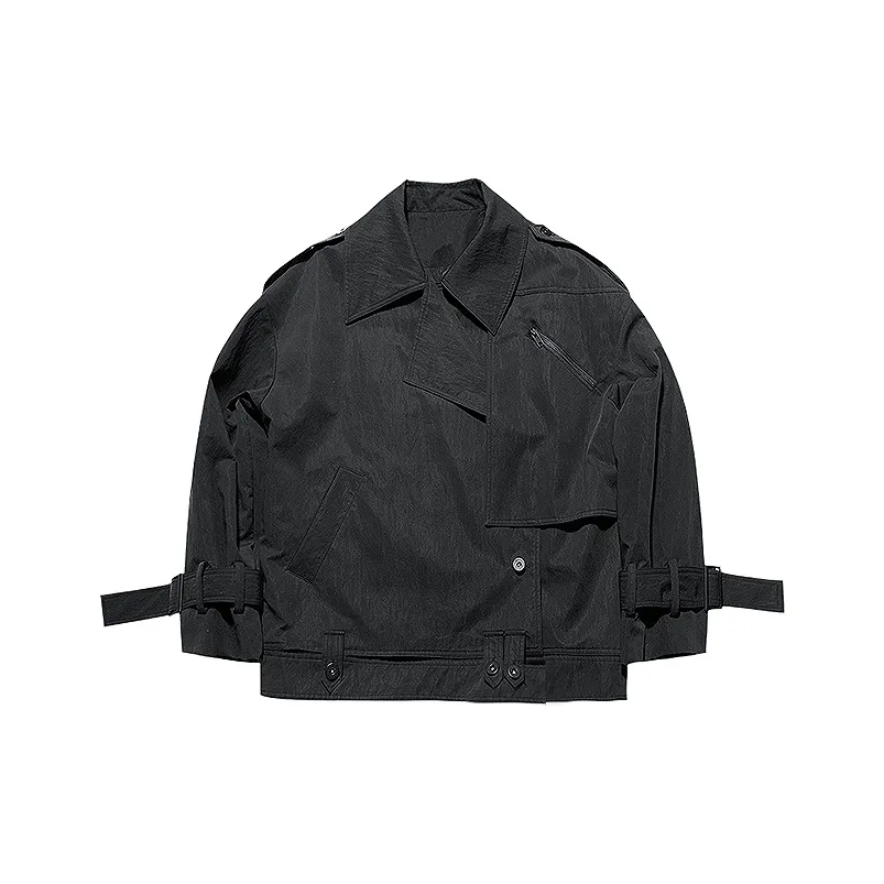 HUANXIANGZHE Черная унисекс куртка