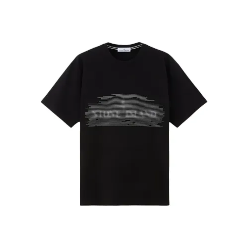 STONE ISLAND Черная Мужская Рубашка
