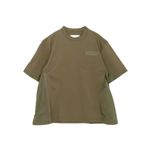sacai Оливковая Мужская Рубашка
