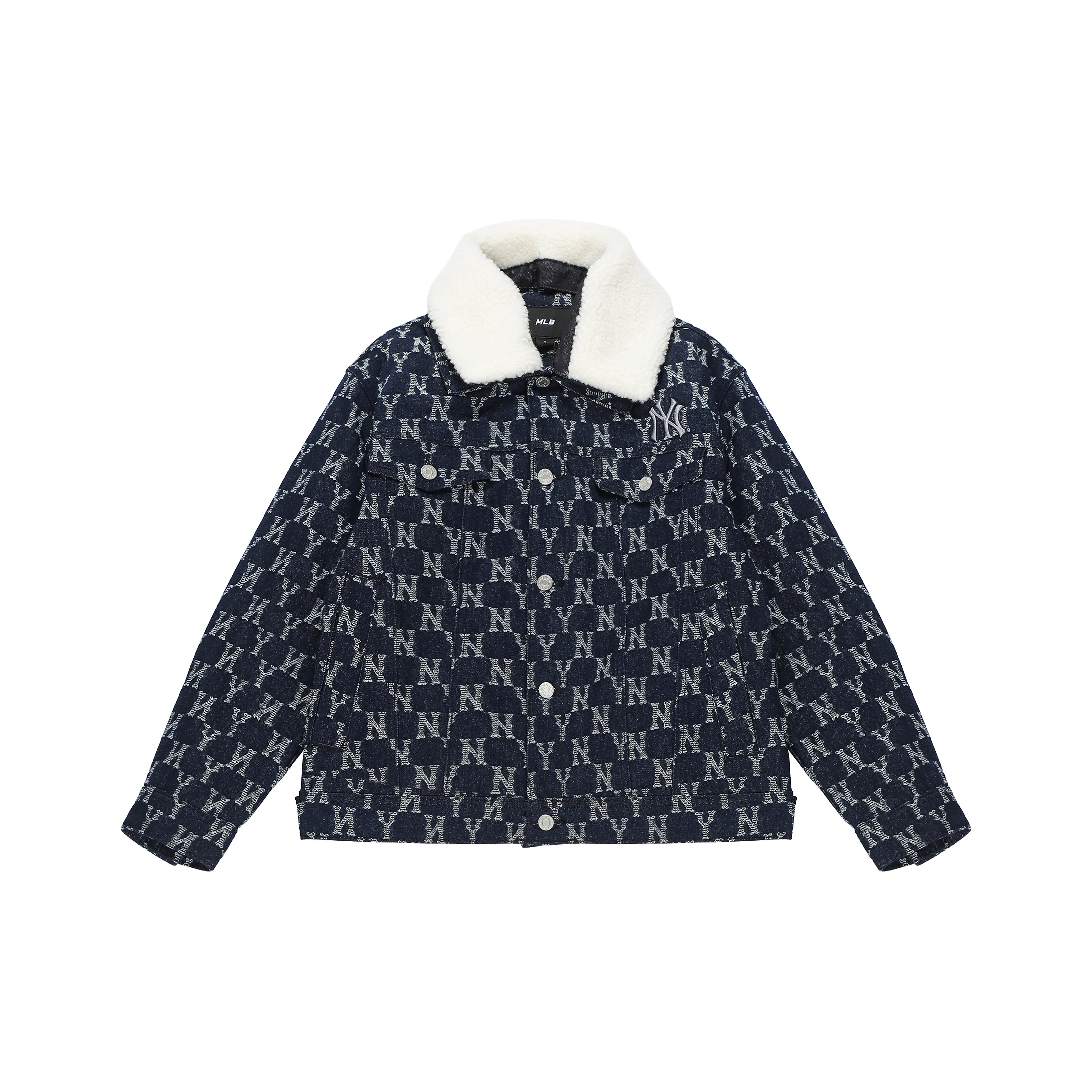 MLB Old Flower Jackets Unisex Dark Marine Blue