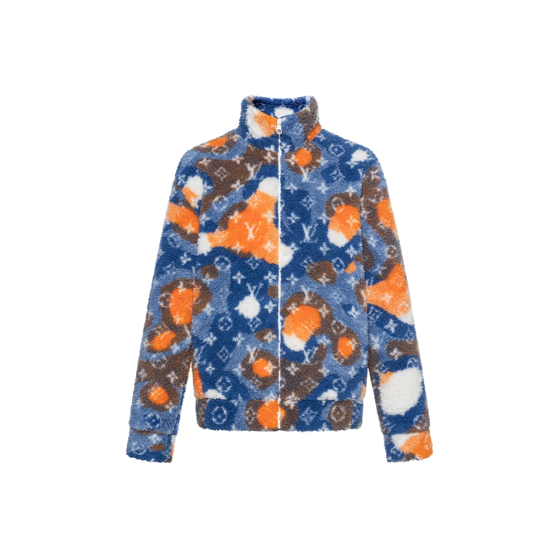 LOUIS VUITTON Pre Owned 2010s Monogram pattern Fleece Jacket
