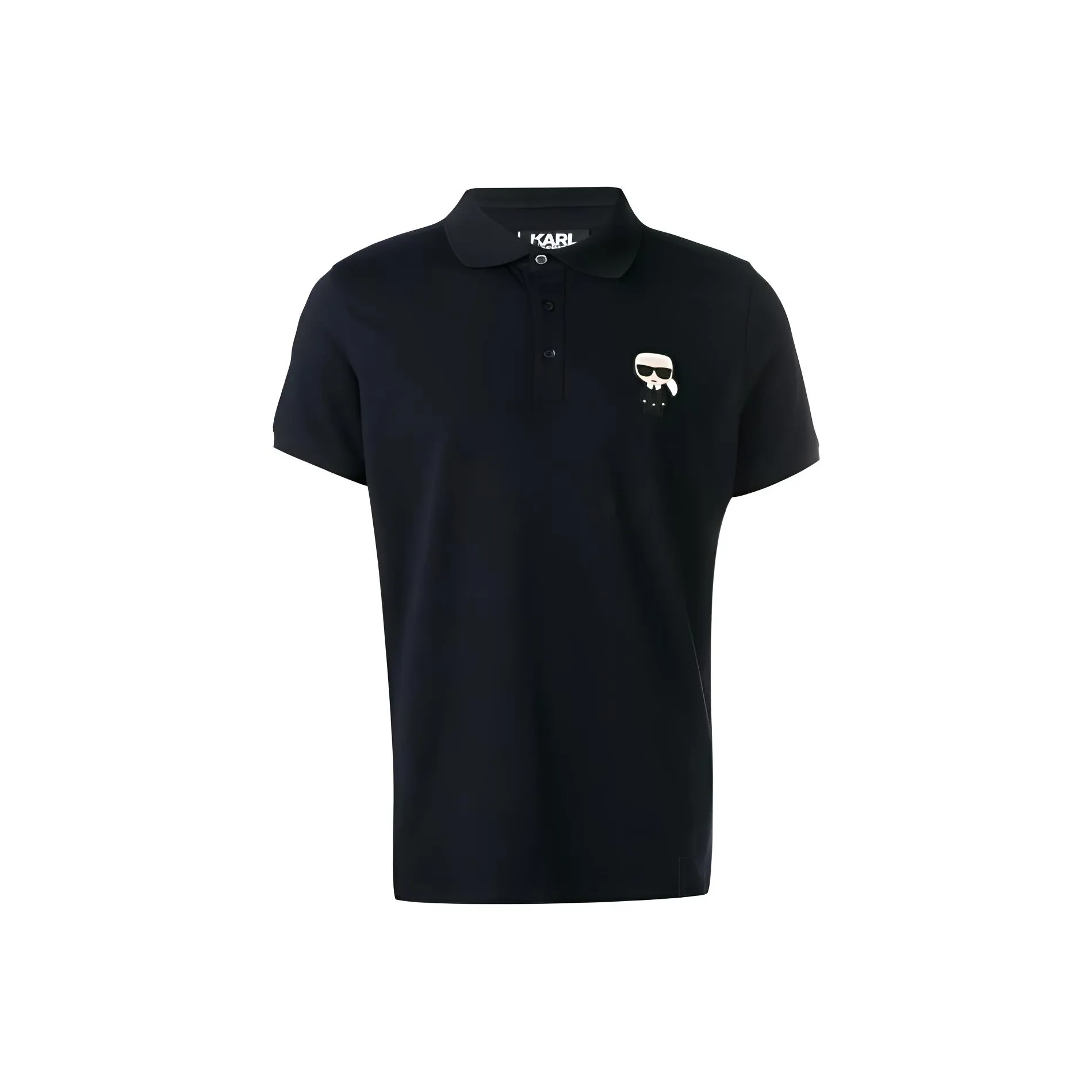 KARL LAGERFELD SS23 Polo Shirt Men's Black