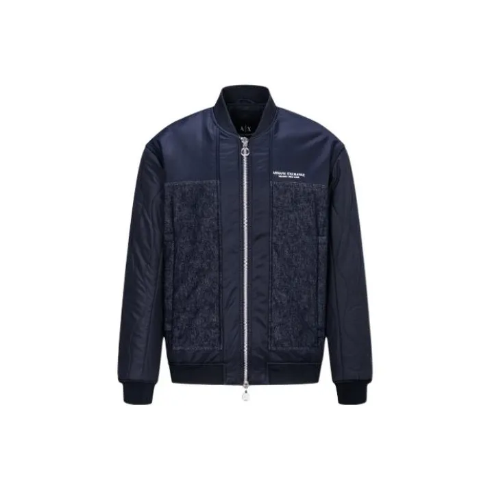 ARMANI EXCHANGEAE FW22 Пальто Мужское Морской Синий