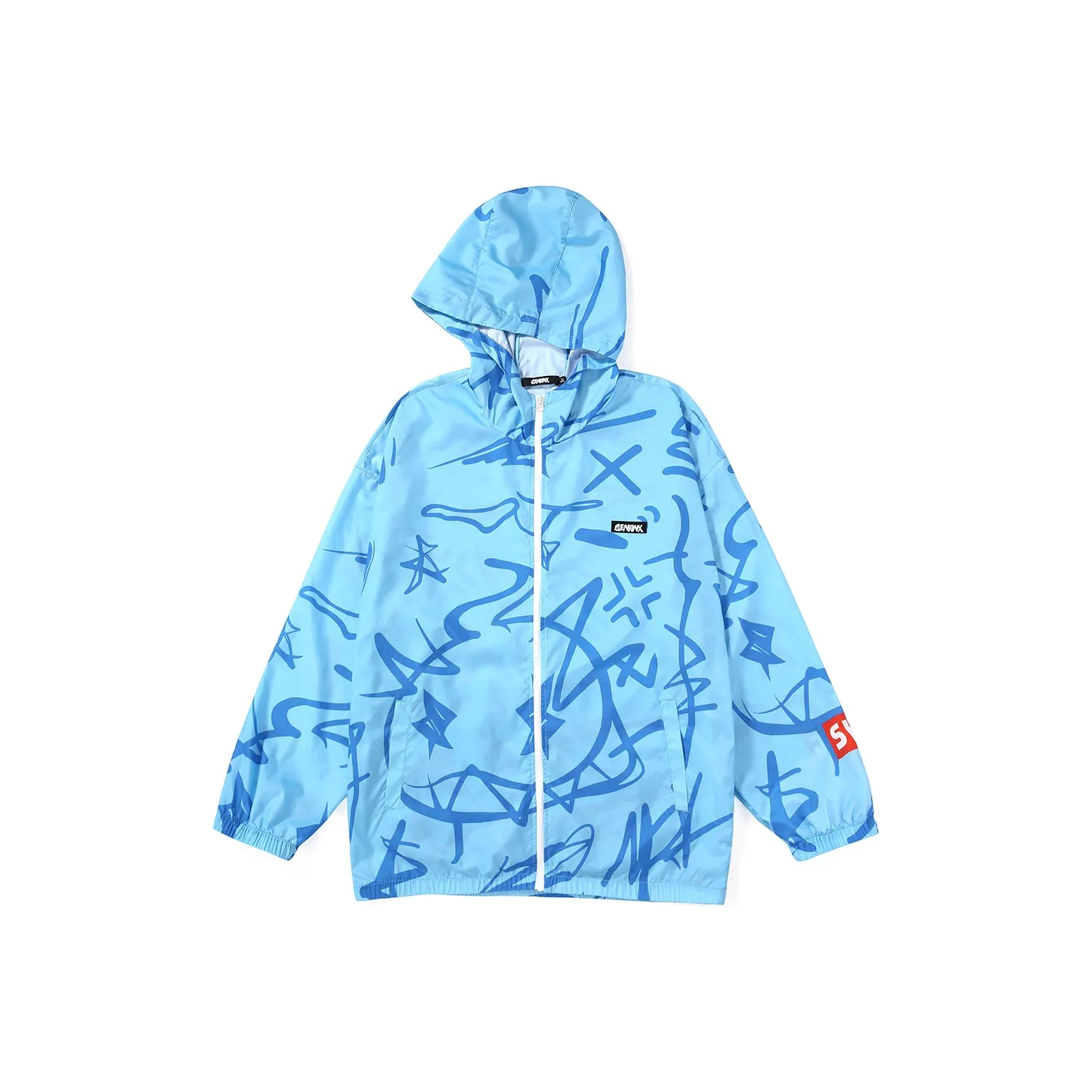 GENANX Jackets Unisex Blue