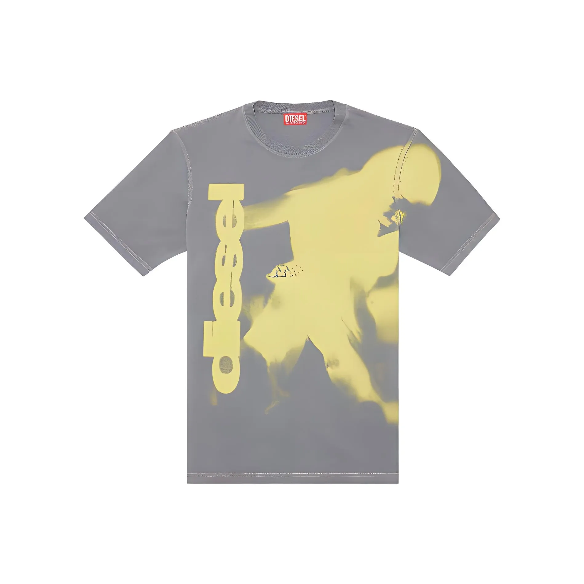 DIESEL Серый Мужской T-Рубашки