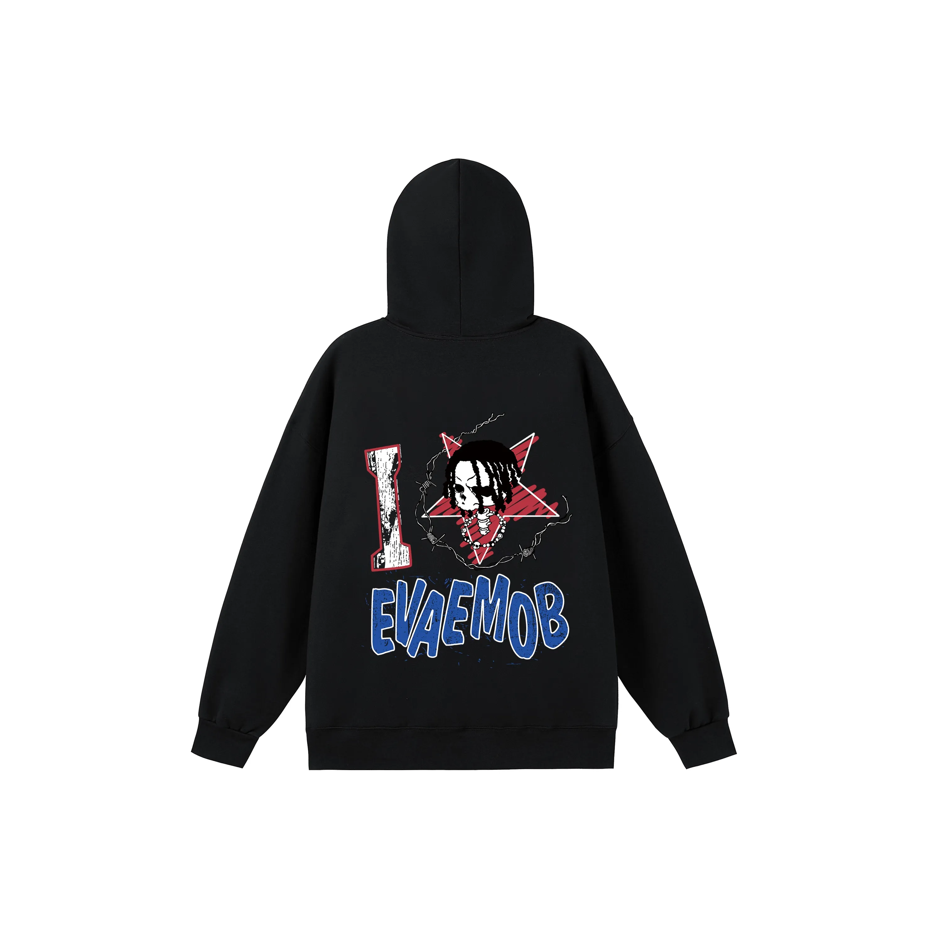 *EVAE+MOB Dreadlocks Model Skull Collection Толстовка Унисекс