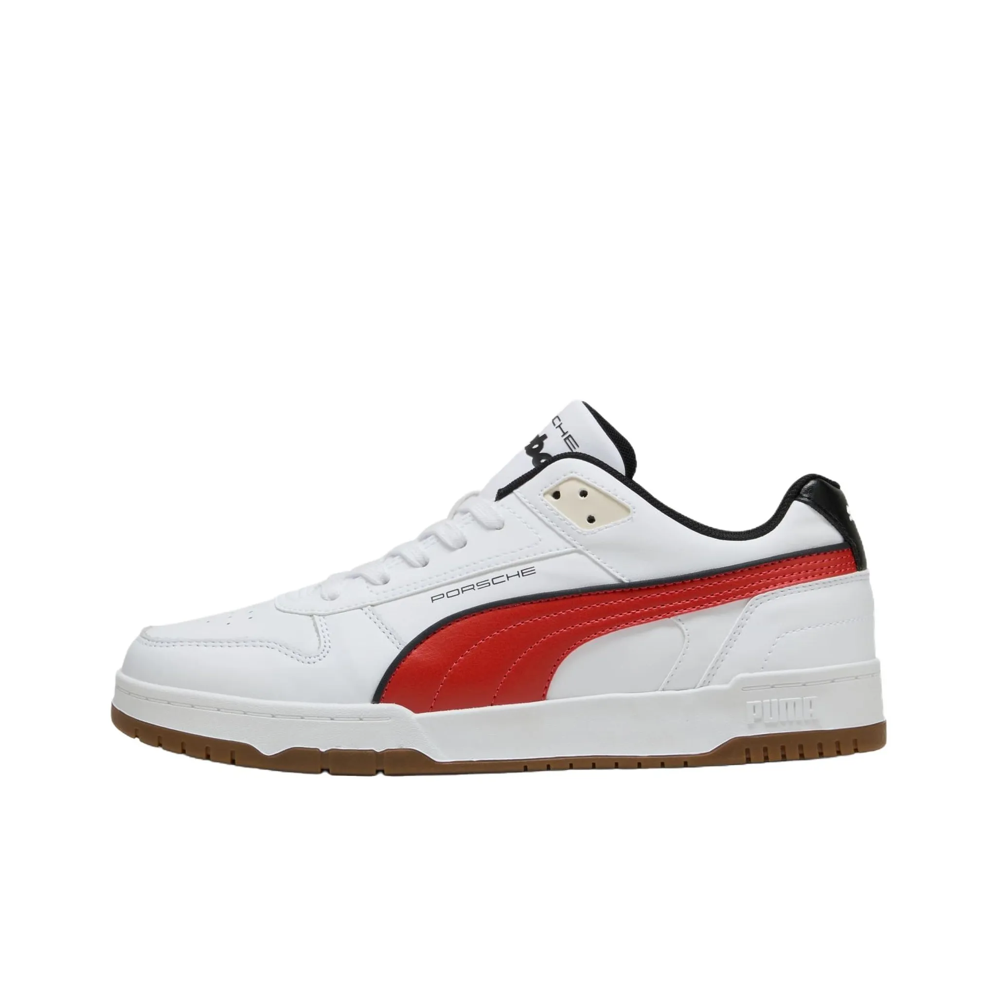 PUMA Porsche Legacy Low Top Skateboard Shoes Men's White Red