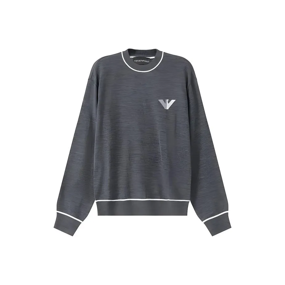 EMPORIO ARMANI Трикотаж Тонкий Мужской Темно-Серый