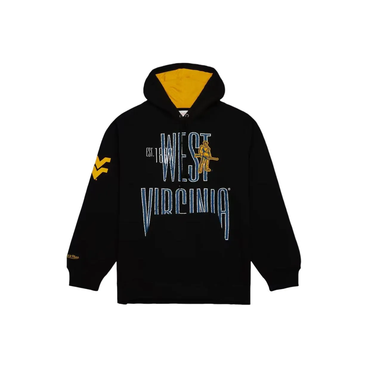 MITCHELL NESS West Virginia Mountaineers Команда Толстовка Мужской Черный