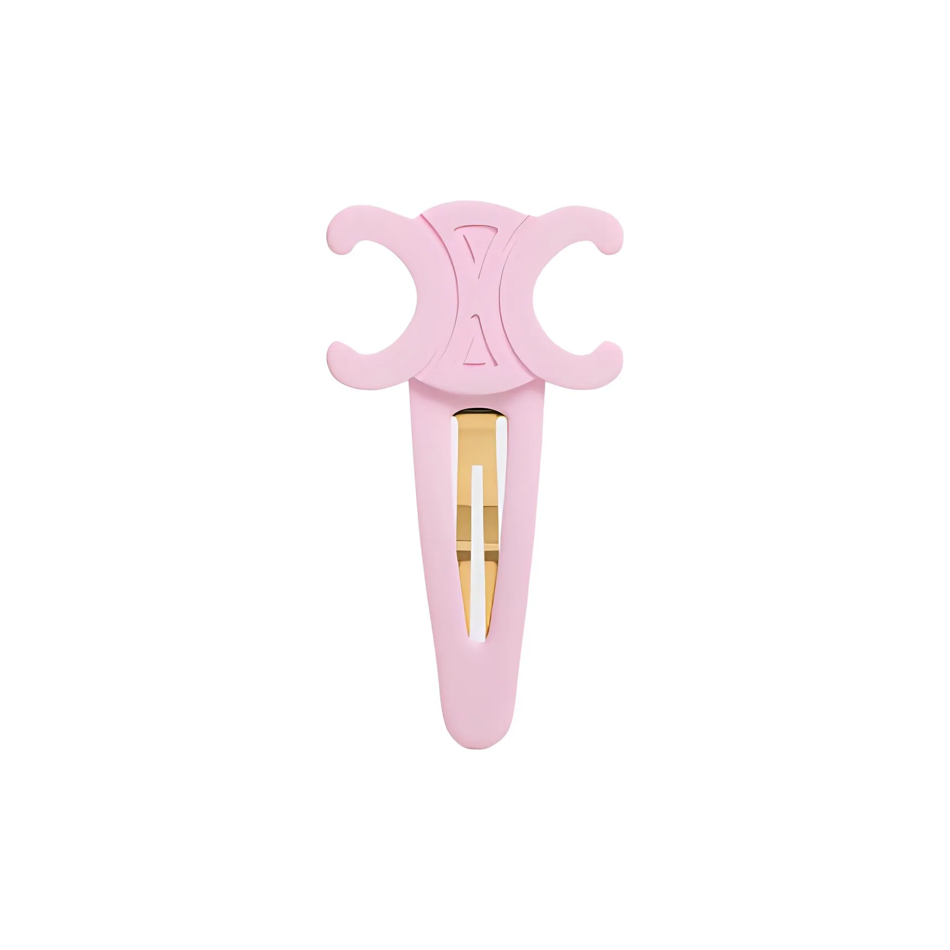 CELINE Triomphe Large Snap Hair Clip In Acetate And Steel