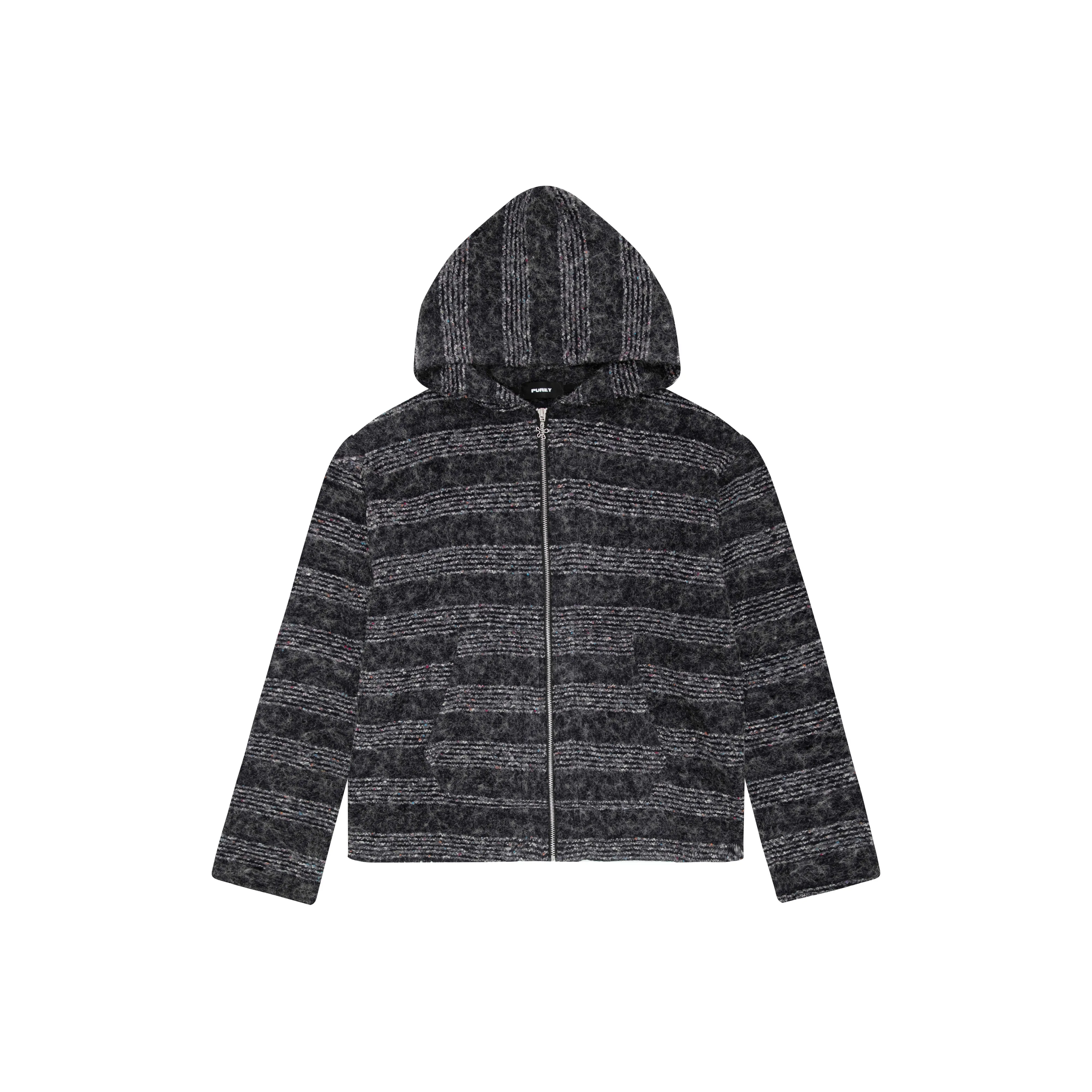 Purey·wr Трикотаж Унисекс Черный Серый Полосы