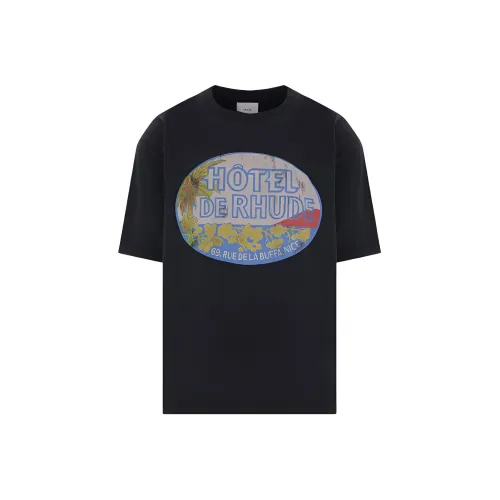 Rhude Черная Мужская Рубашка