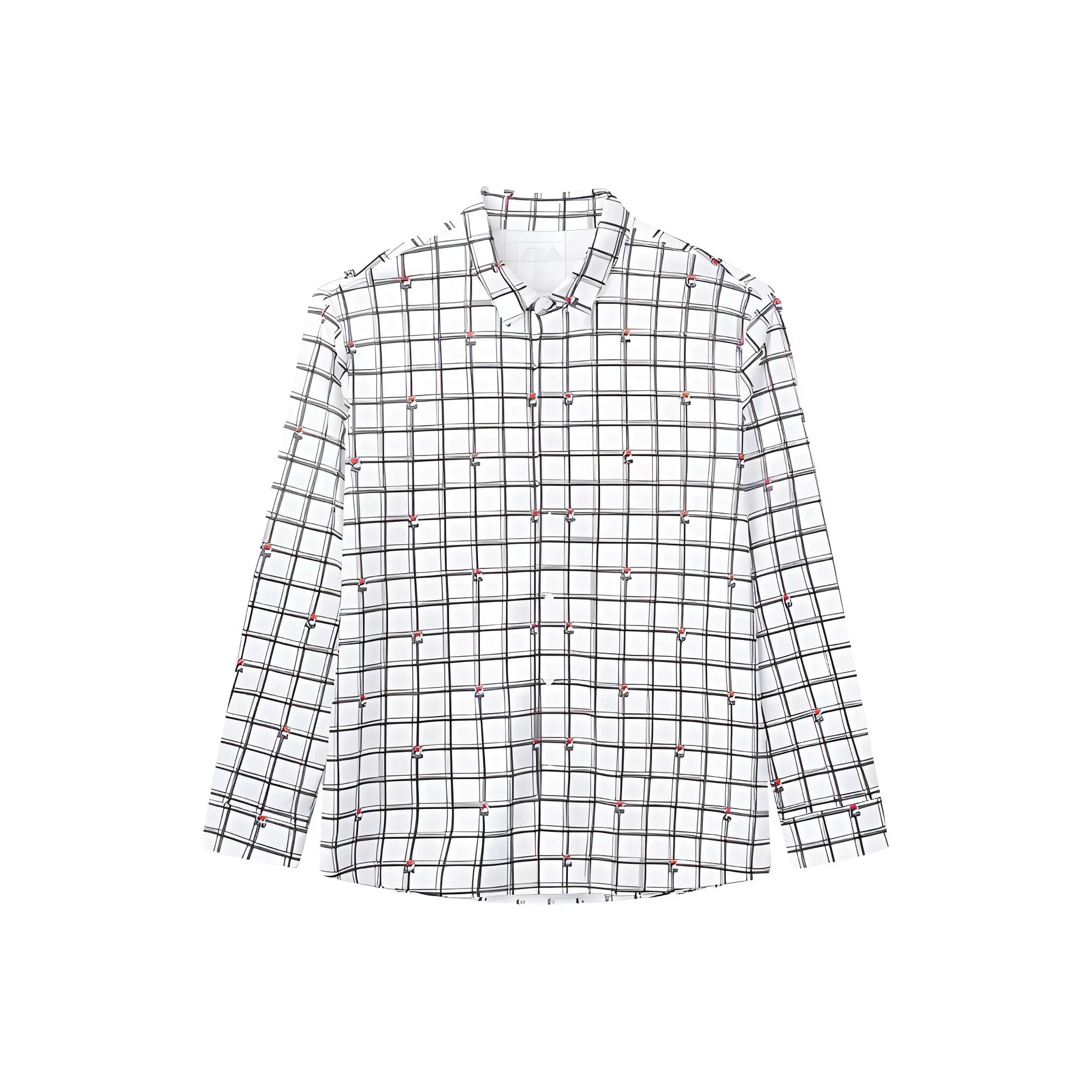 FILA MIHARA YASUHIRO Collaboration Collection Коллекция Рубашка Мужская Белая Клетка