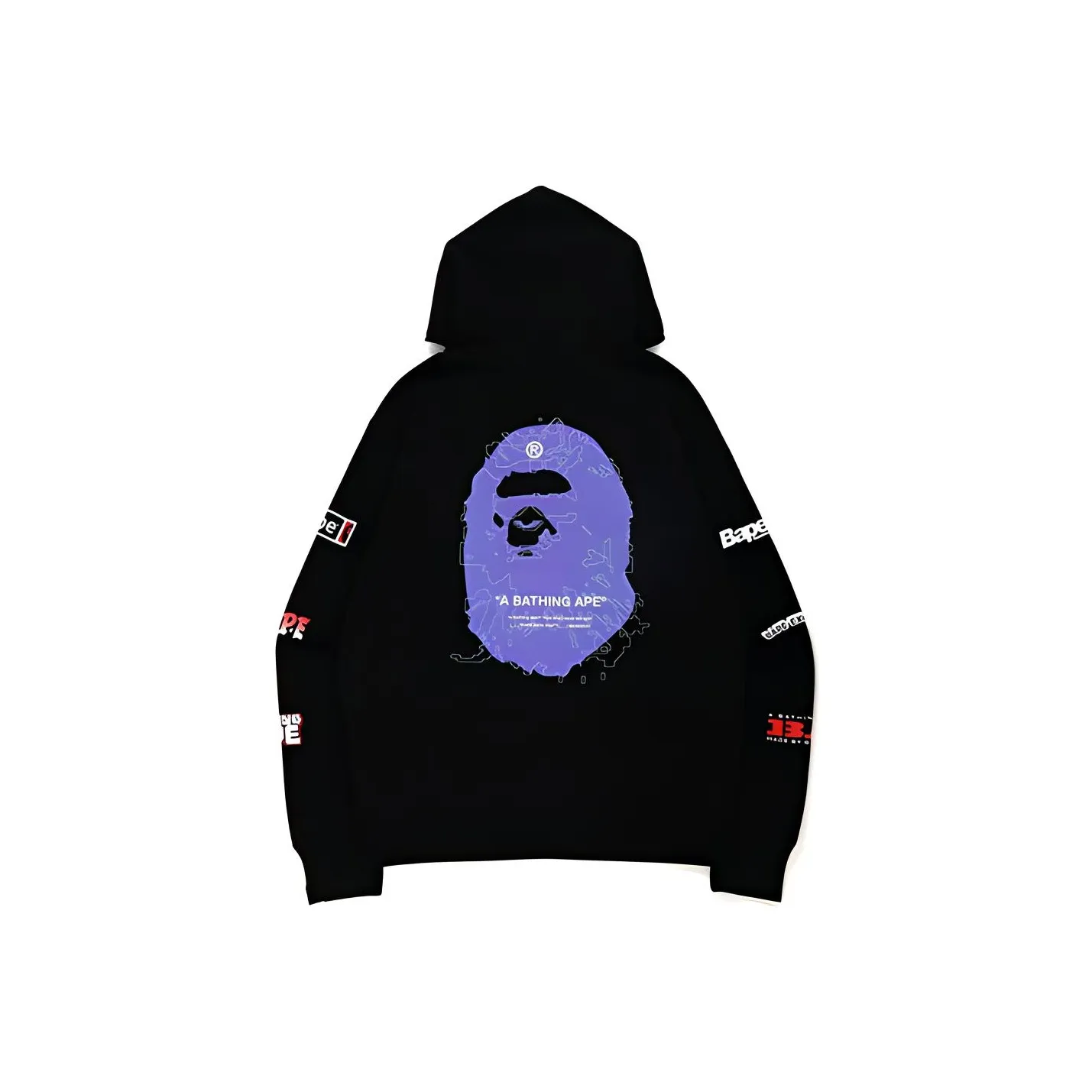 Bape Big Ape Head Digital Mosaic Relaxed Fit Full Zip Hoodie