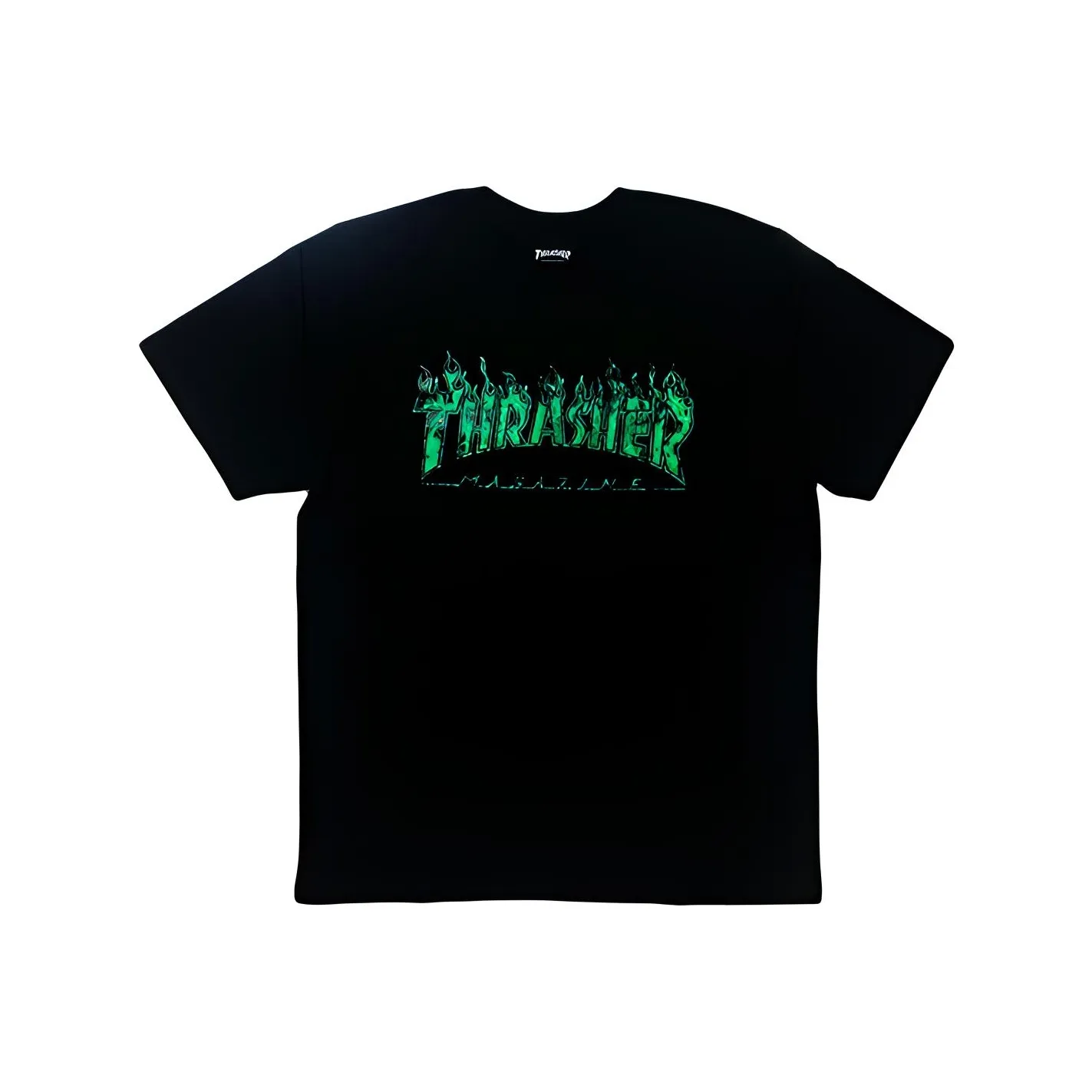Thrasher T Shirt Japan Version Unisex Black Green