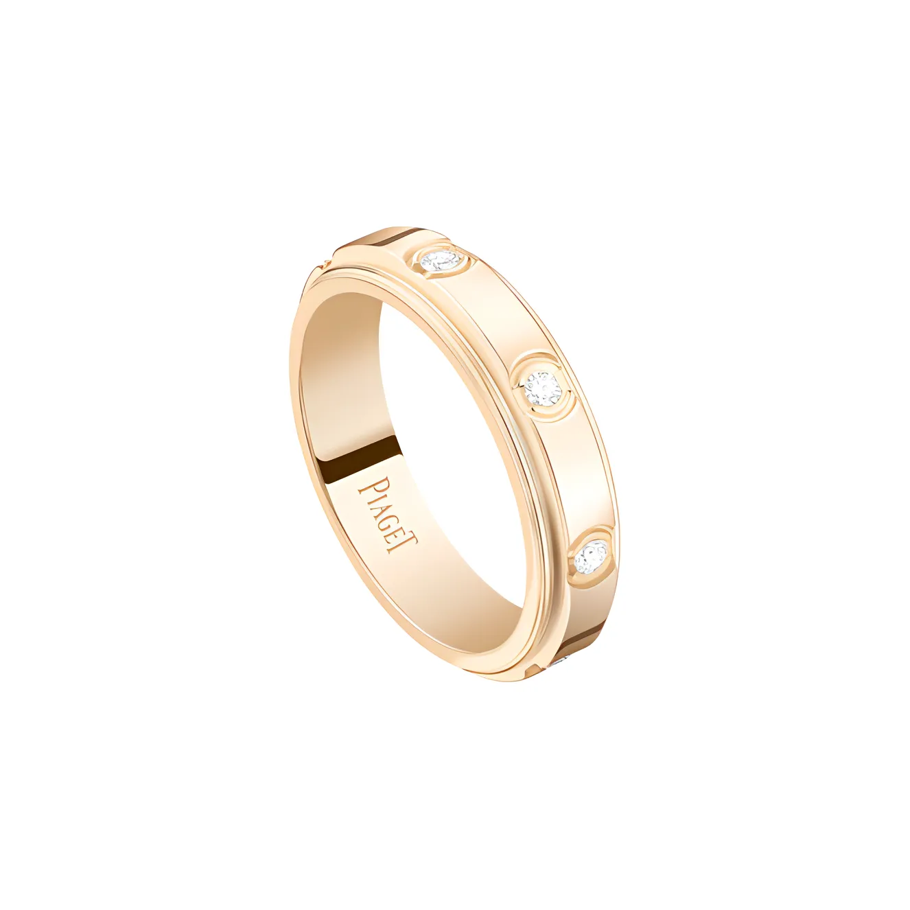 PIAGET 18K Rose Gold Diamond Rings Women's Gold
