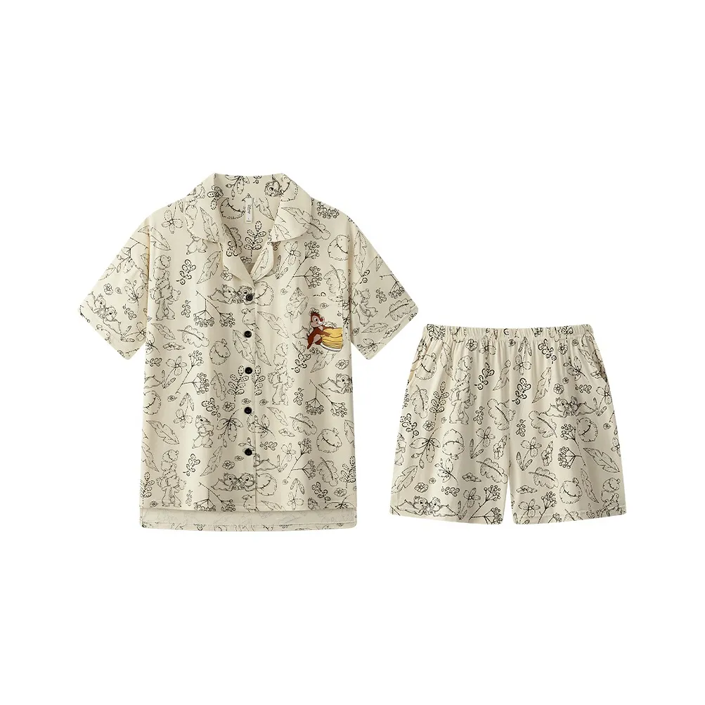 Gongdie x Disney Pajama Set Unisex Apricot