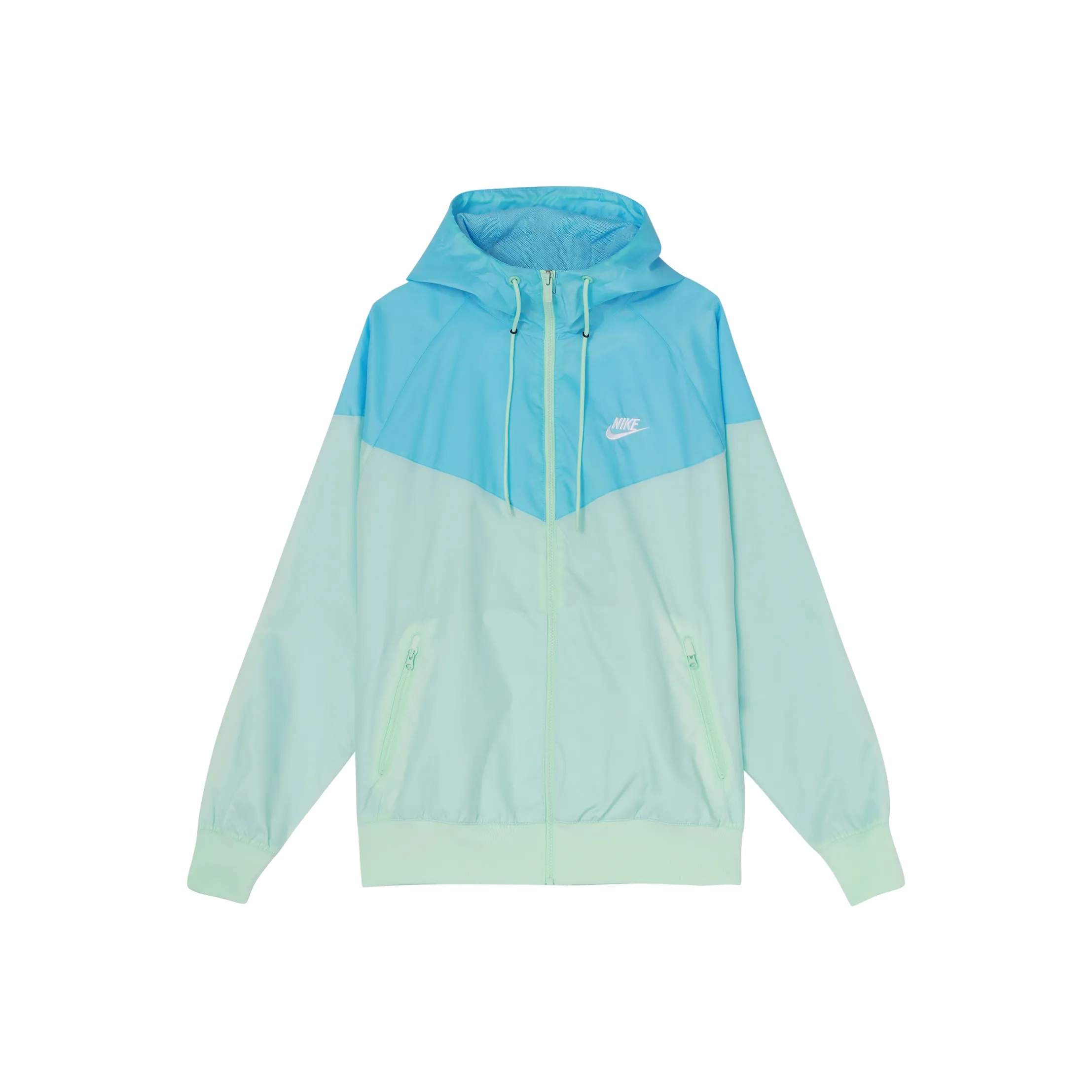 Nike Men Windrunner Full Zip Drawstring Hoodie Blue