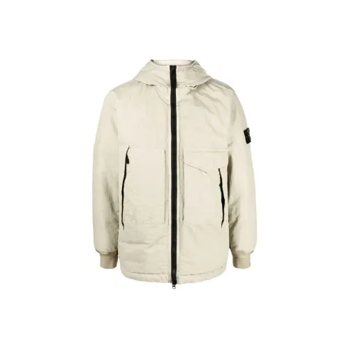 STONE ISLAND Бежевые Мужские Куртки