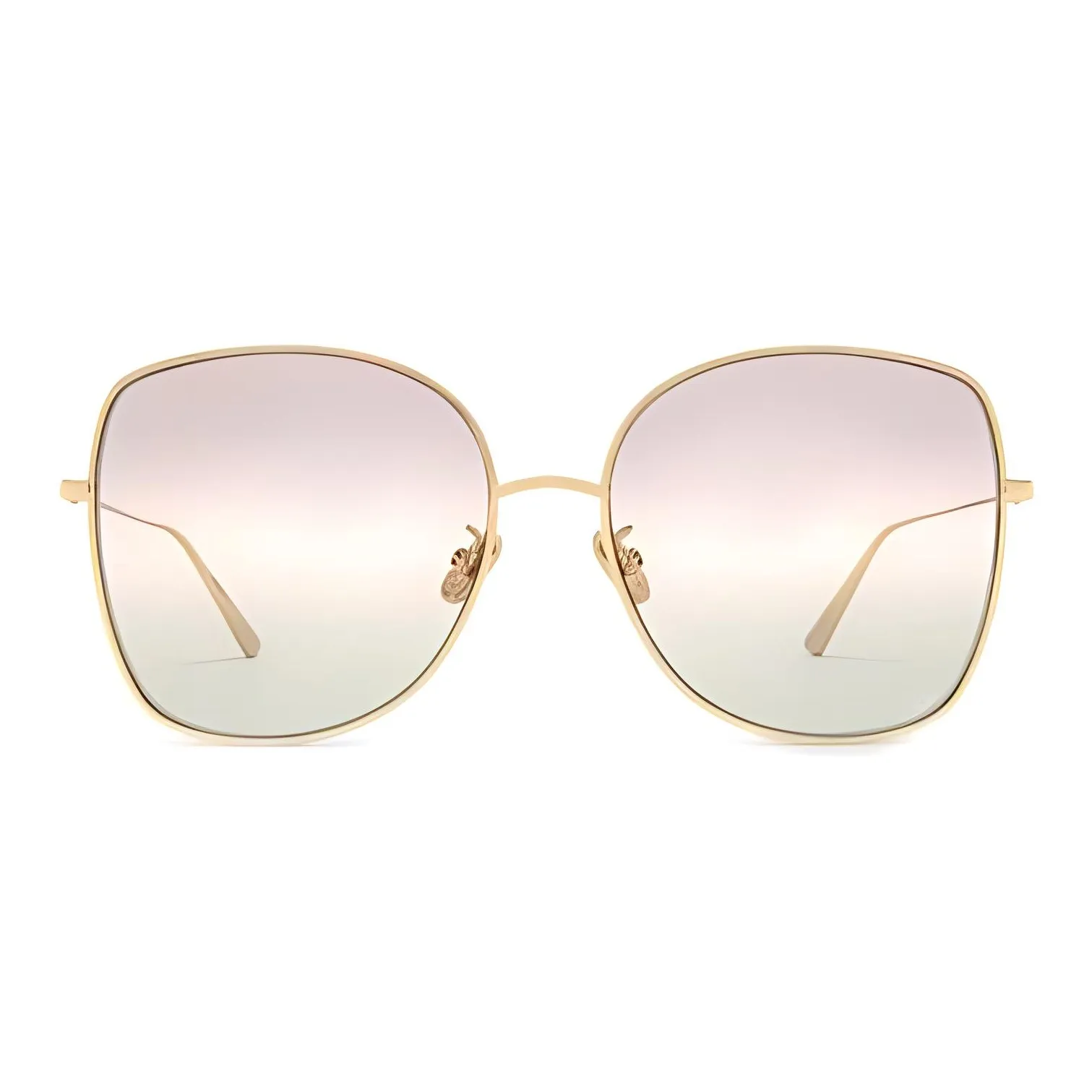 DIOR Нерегулярная форма Солнцезащитные очки Женские Золото