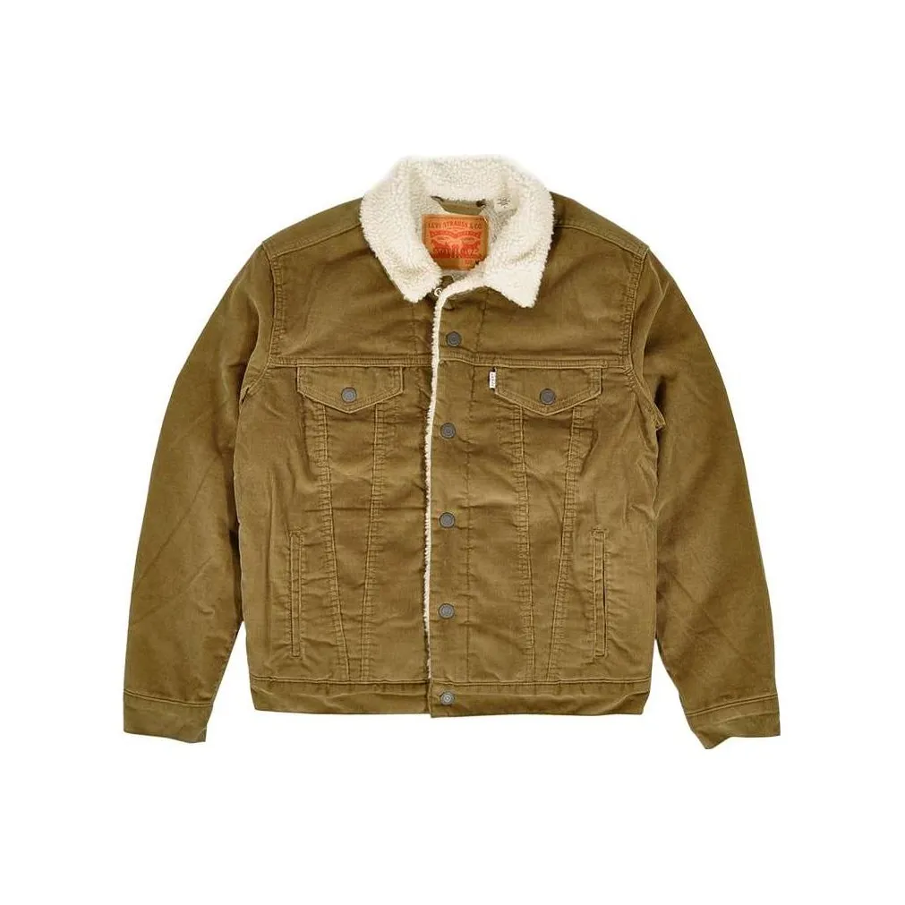 Levis Мужские Куртки Оливкового Цвета