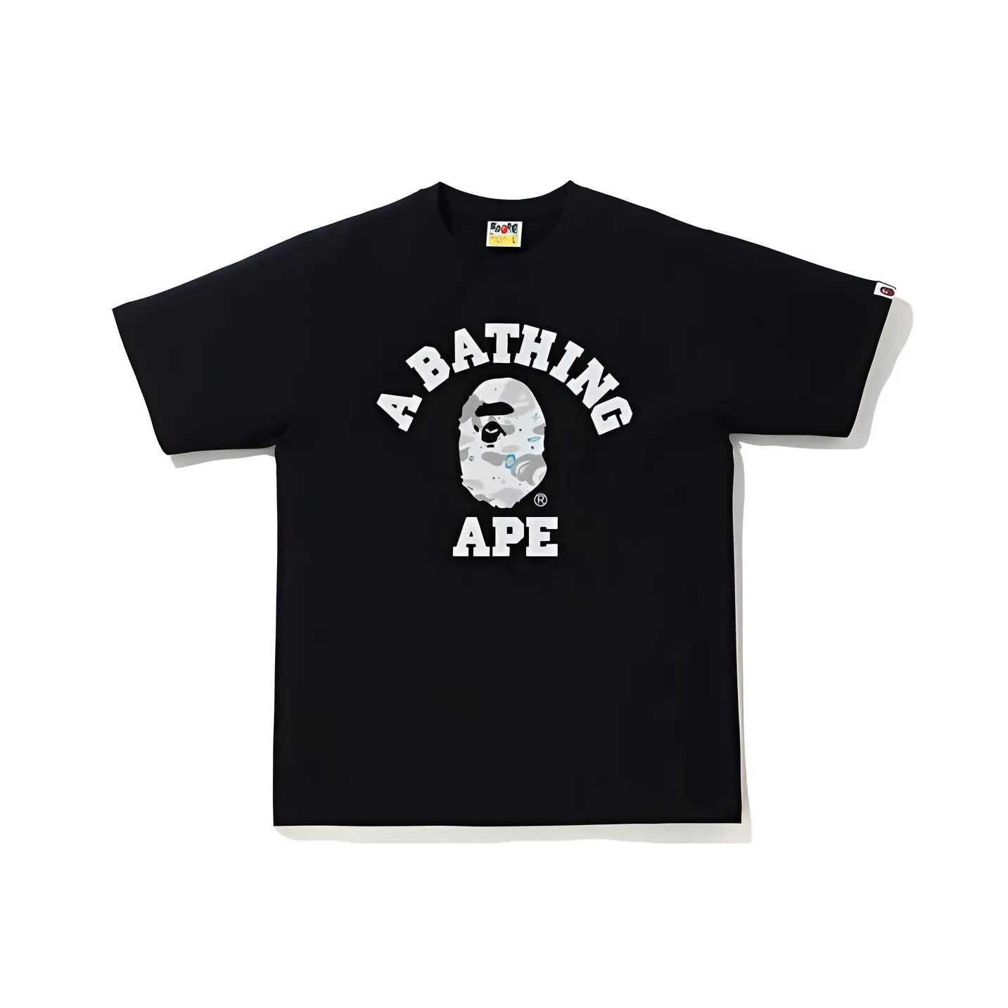 Bape Space Camo Print College Tee